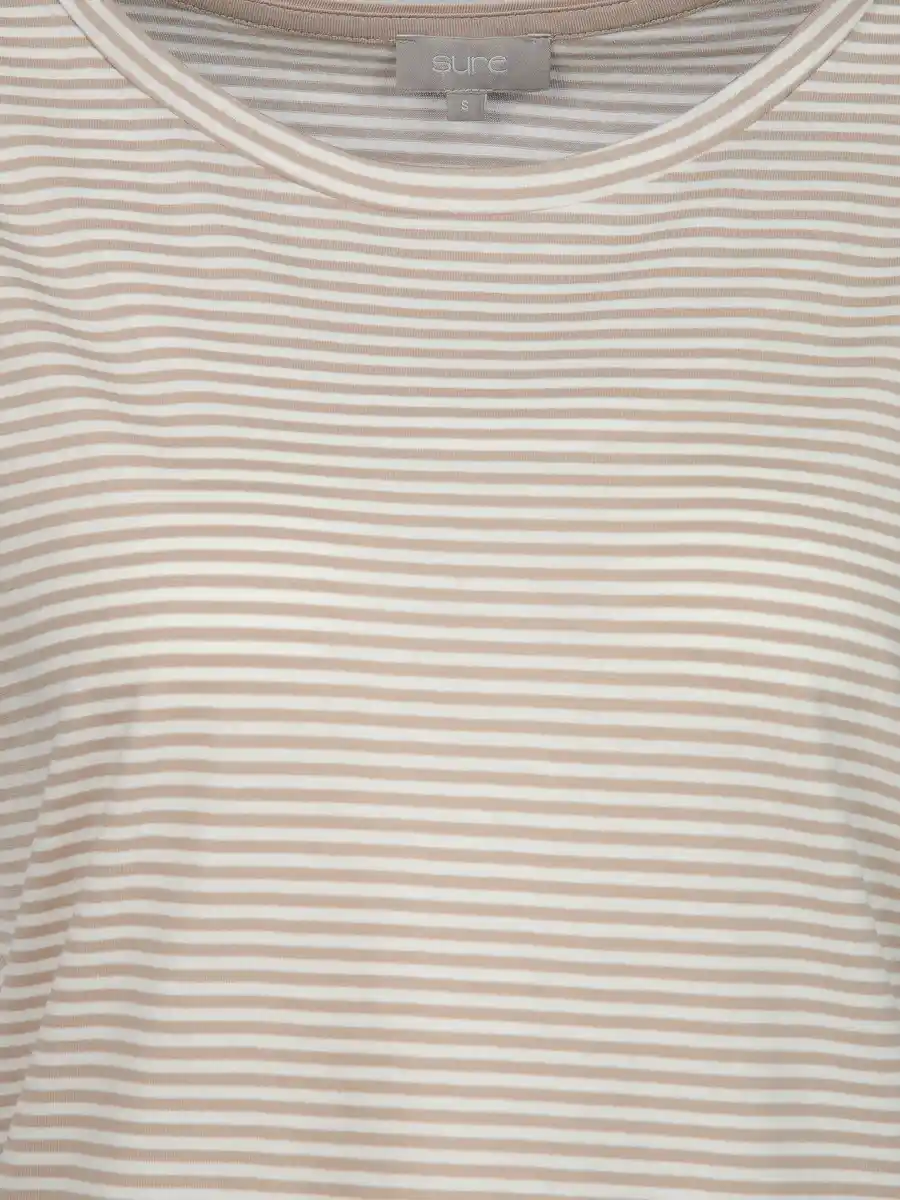 Bild 3 von Damen T-Shirt mit Streifen Beige