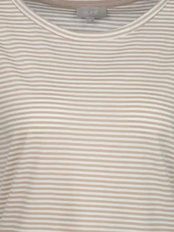 Bild 3 von Damen T-Shirt mit Streifen Beige