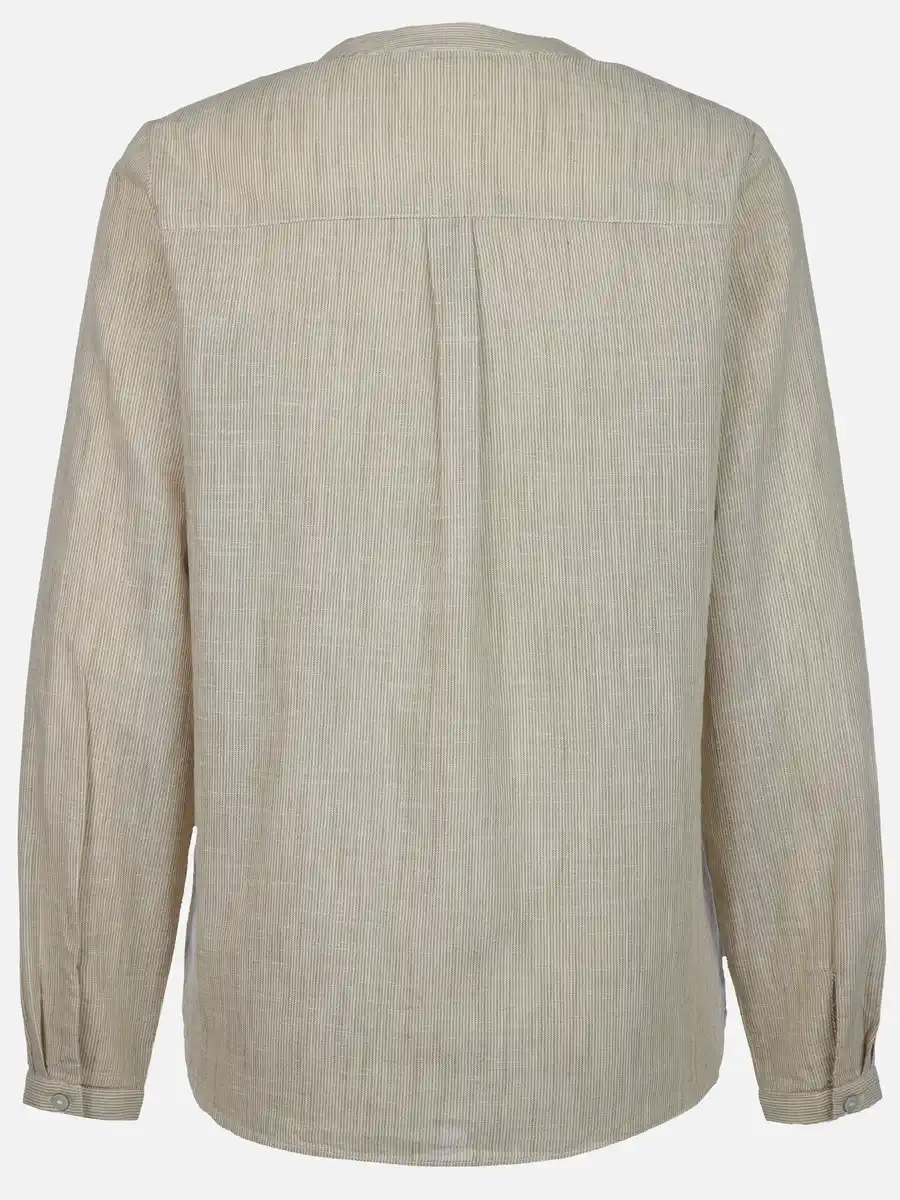 Bild 2 von Damen Bluse mit feinen Streifen Oliv