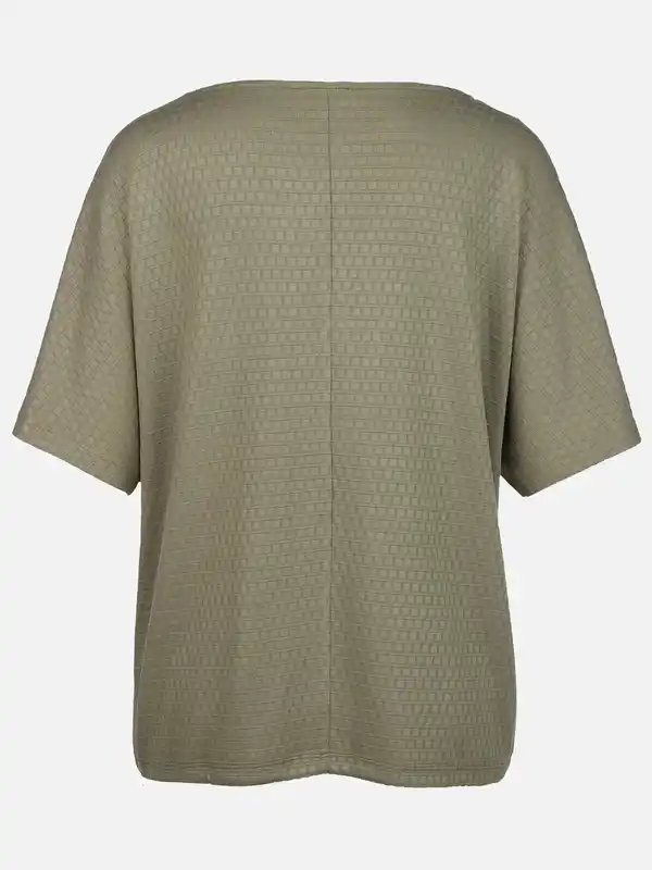 Bild 2 von Damen Struktur Shirt Oliv