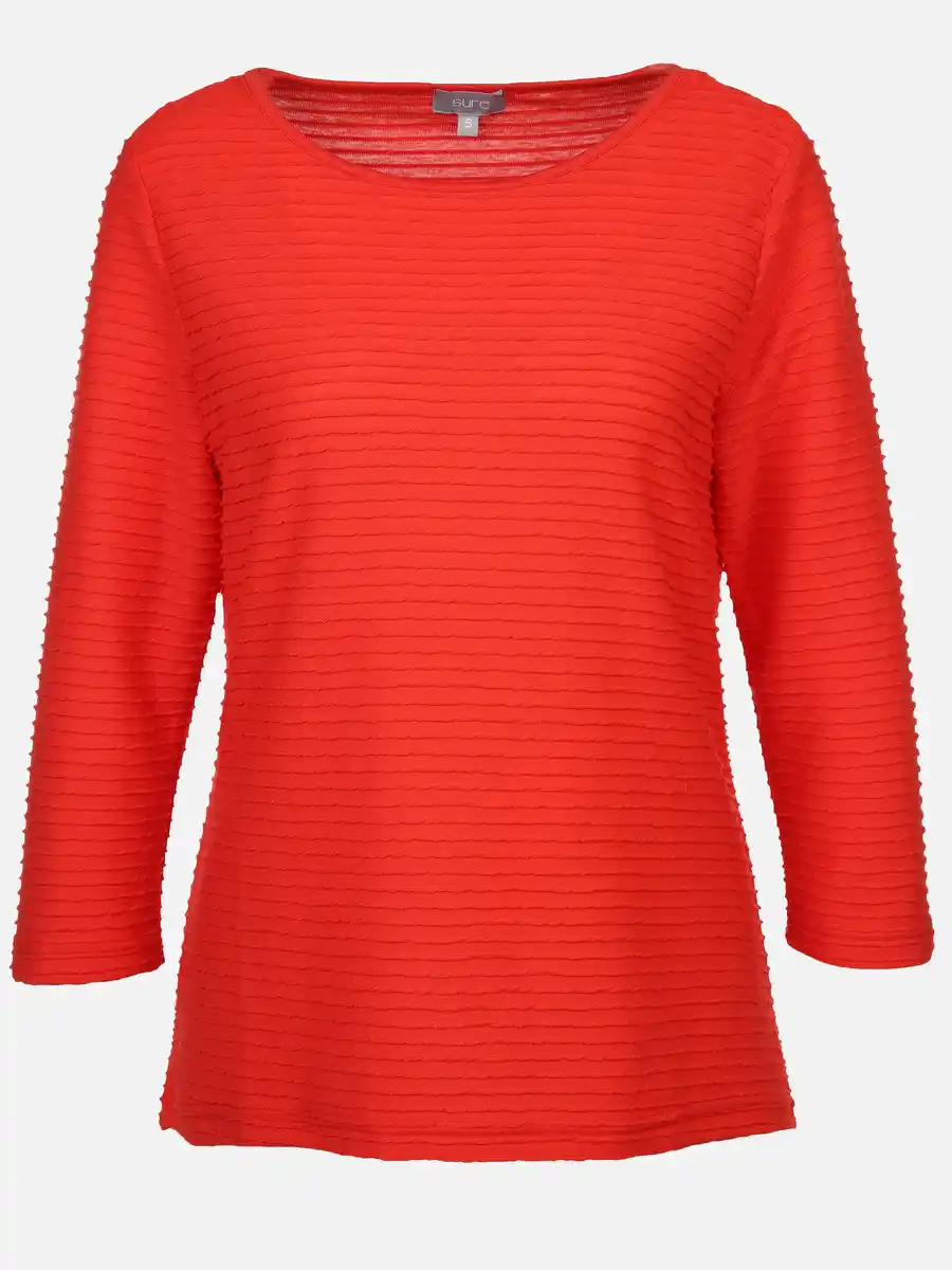 Bild 1 von Damen Strukturshirt mit 3/4 Arm Rot