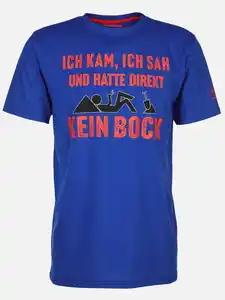 Herren Shirt mit Spruch Blau