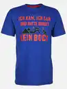 Bild 1 von Herren Shirt mit Spruch Blau