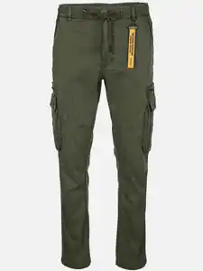 Herren Cargohose mit Komfortbund Oliv