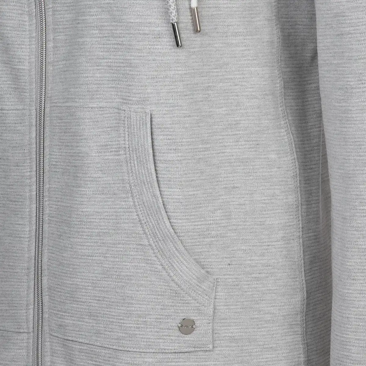 Bild 3 von Damen Sweatjacke mit Kapuze Grau