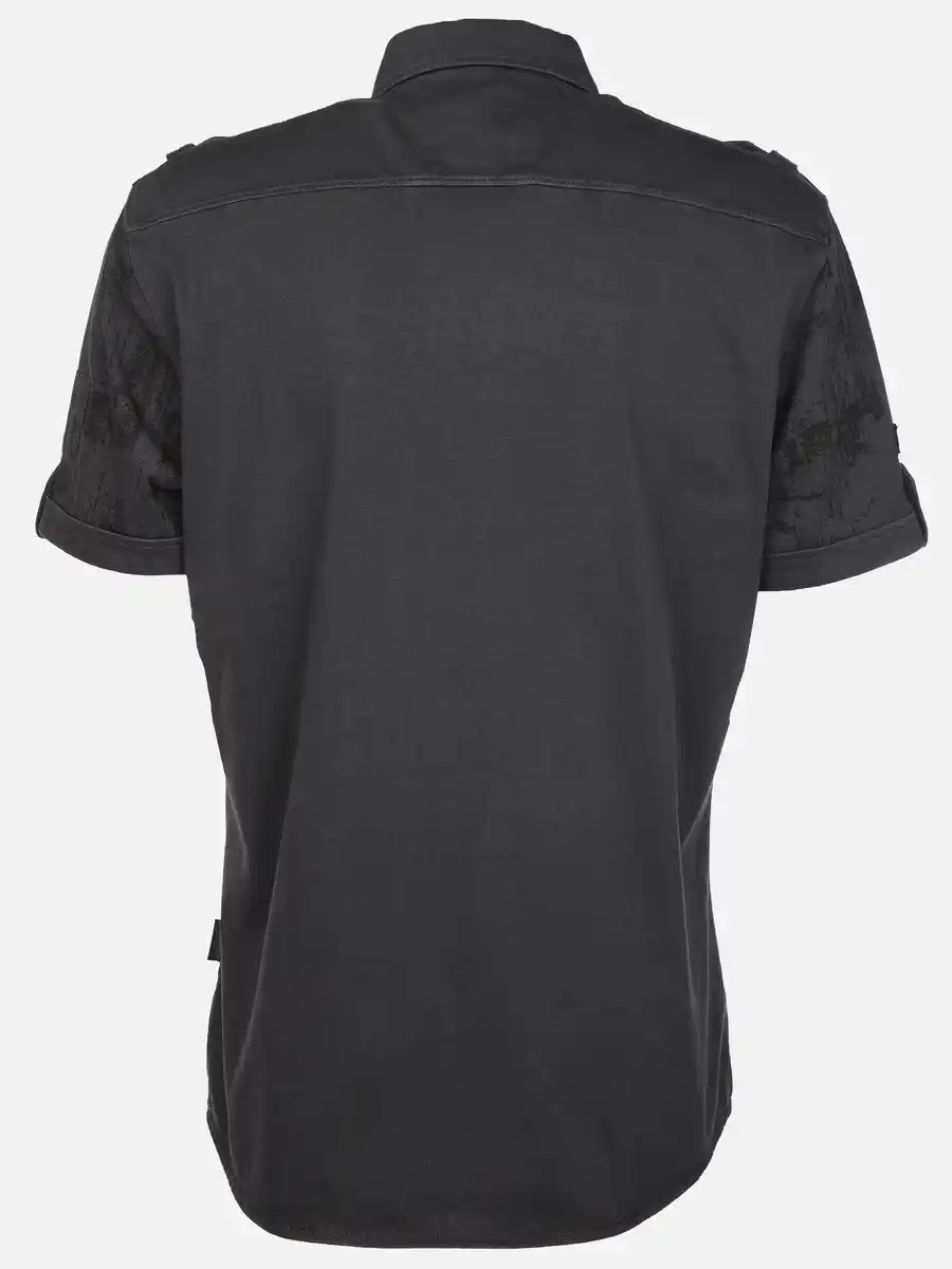 Bild 2 von Herren Jerseyhemd mit Alloverprint Grau