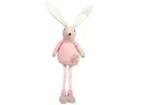 Deko-Hase mit Teleskopbeinen 110cm Pastellrosa