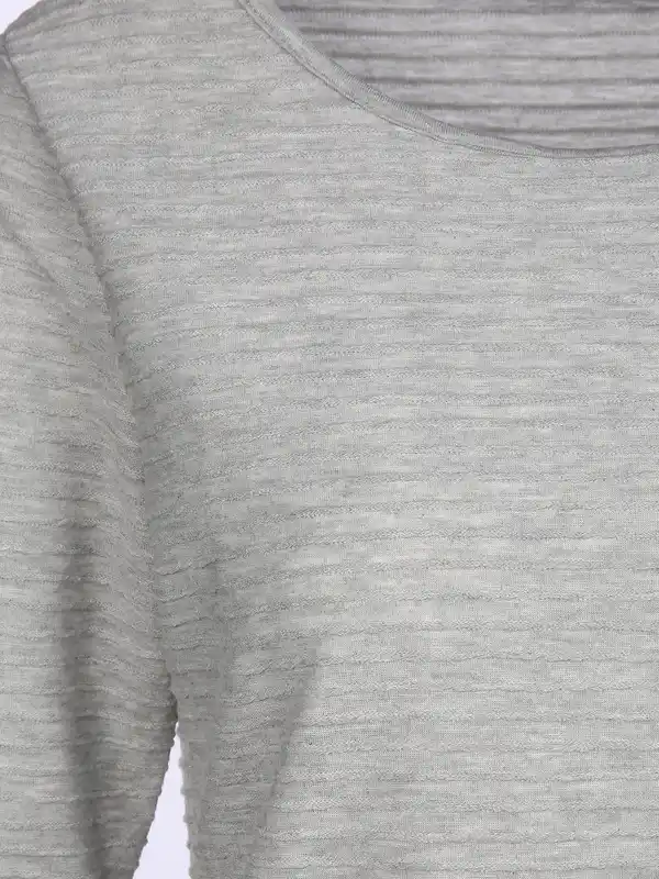 Bild 3 von Damen Struktur Shirt mit 3/4 Arm Grau