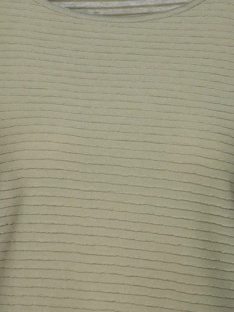 Bild 3 von Damen Strukturshirt mit 3/4 Arm Oliv