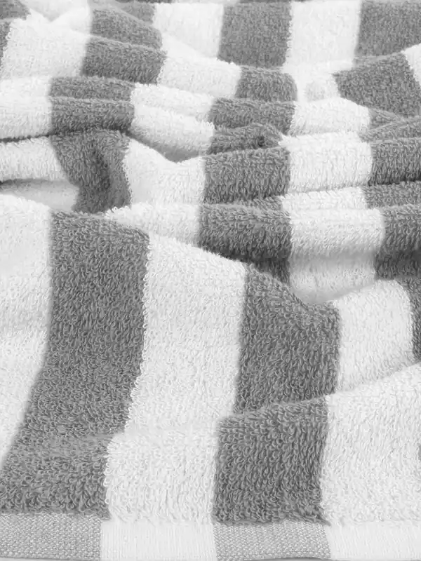 Bild 2 von Duschtuch gestreift 70x130cm Grau
