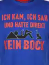 Bild 3 von Herren Shirt mit Spruch Blau