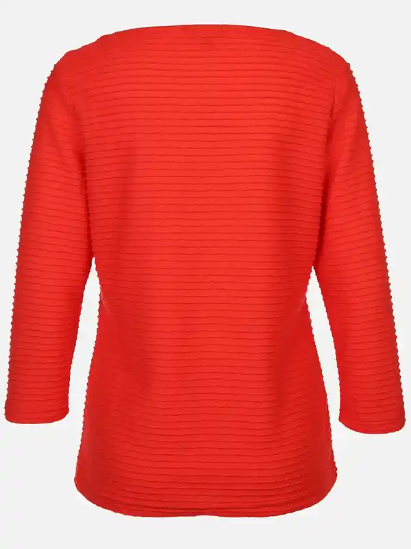 Bild 2 von Damen Strukturshirt mit 3/4 Arm Rot