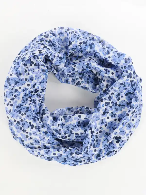 Bild 1 von Damen Loopschal mit Alloverprint Blau