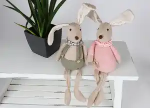 Großer Deko-Hase als Kantenhocker 59cm Hasenjunge