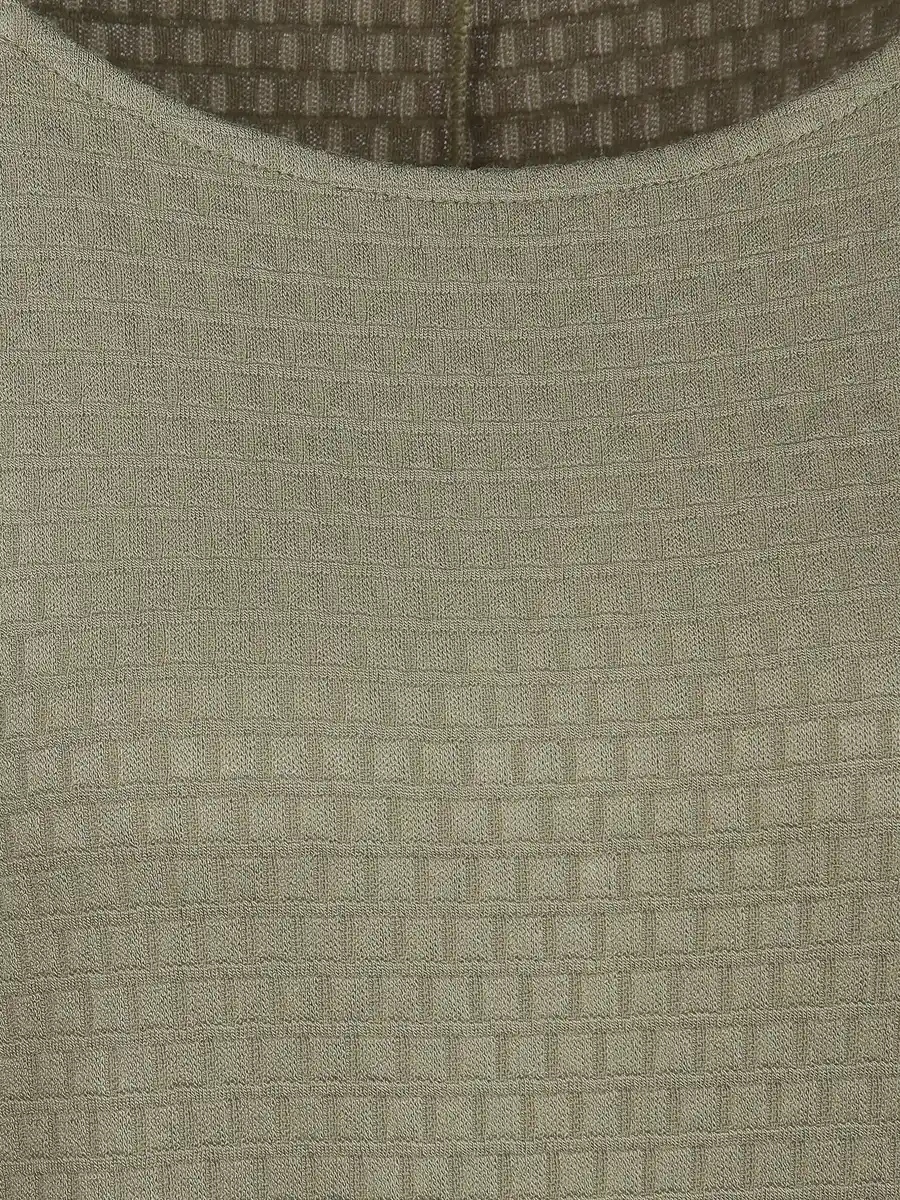 Bild 3 von Damen Struktur Shirt Oliv