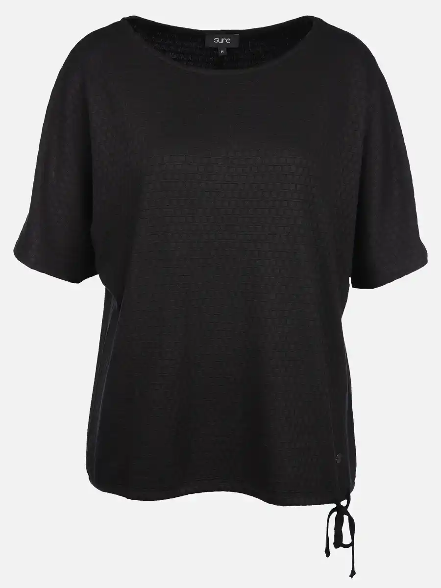 Bild 1 von Damen Struktur Shirt Schwarz