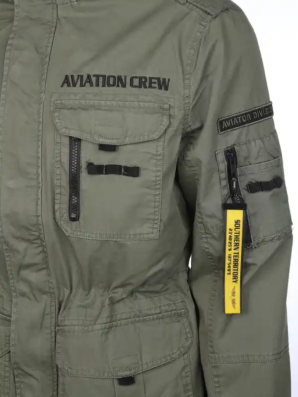 Bild 4 von Herren Fieldjacket mit vielen Taschen Oliv