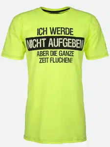 Herren T-Shirt mit lustigen Sprüchen Gelb