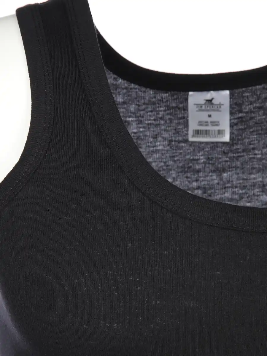 Bild 3 von Herren Bio Unterhemd im 2er Pack Schwarz