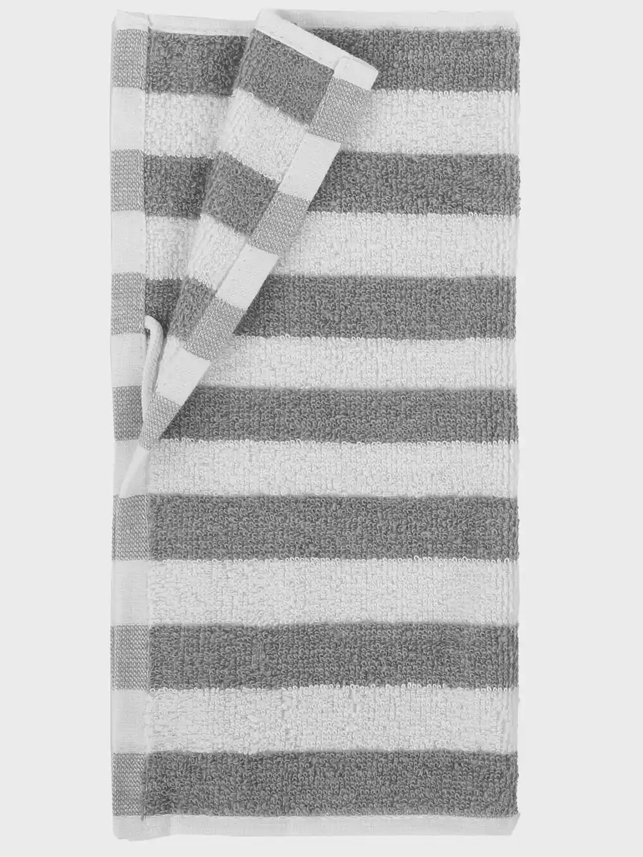 Bild 1 von Waschtuch gestreift 30x30cm Grau