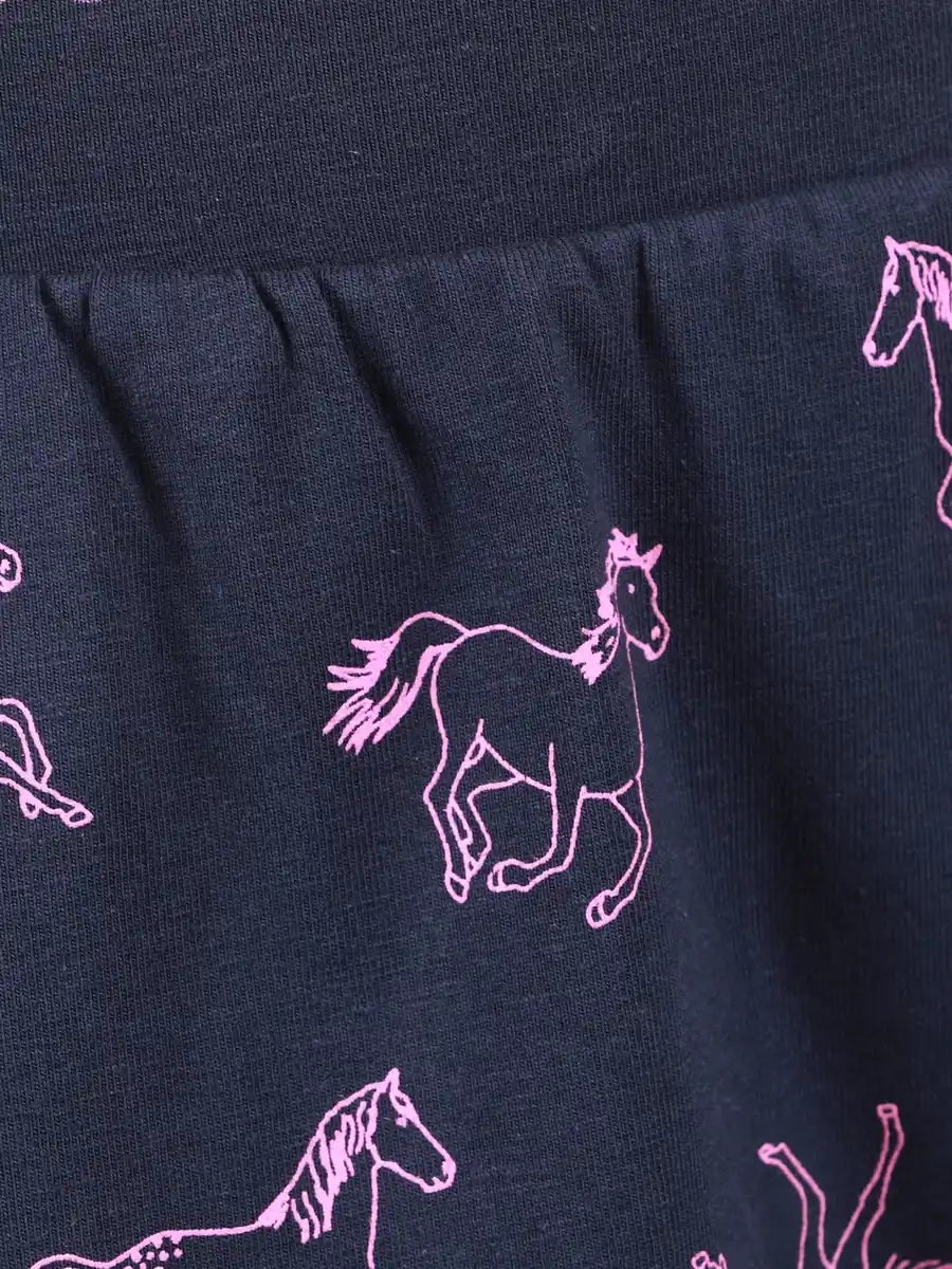 Bild 4 von Mädchen Rock mit Höschen mit Pferdeprints Marine