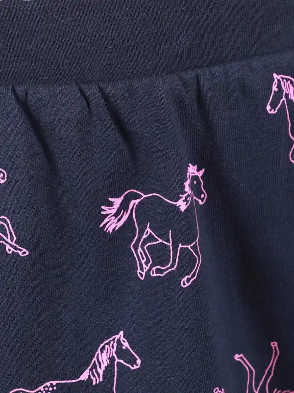 Bild 4 von Mädchen Rock mit Höschen mit Pferdeprints Marine
