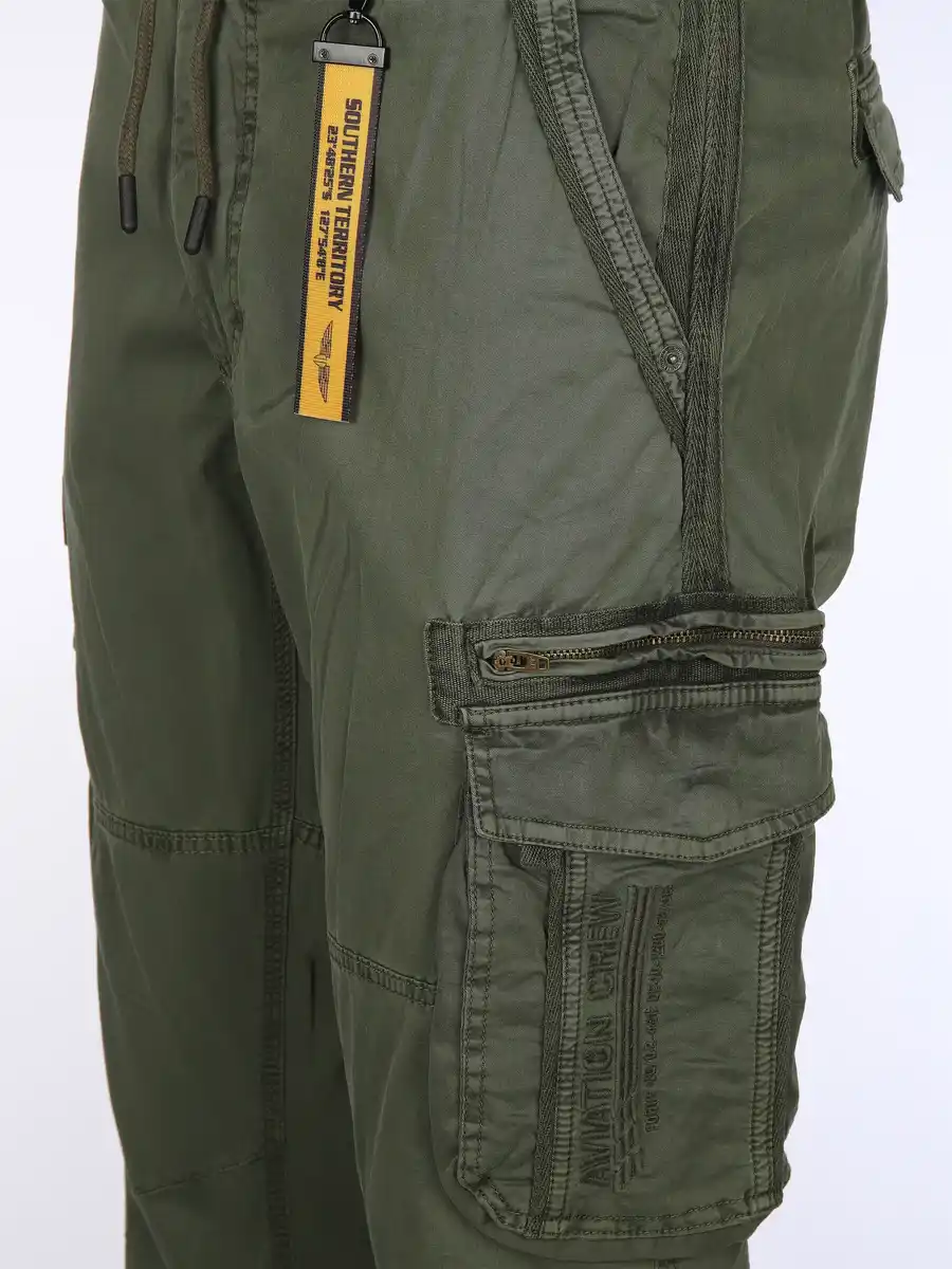 Bild 4 von Herren Cargohose mit Komfortbund Oliv