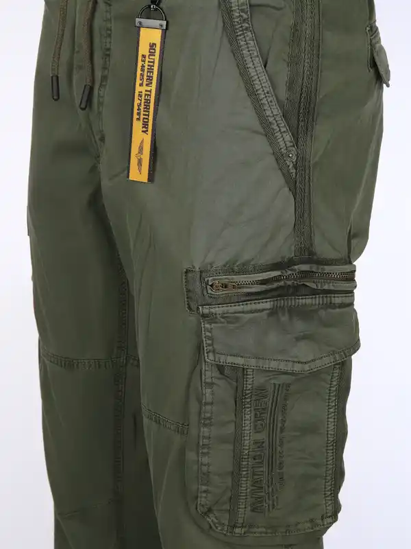 Bild 4 von Herren Cargohose mit Komfortbund Oliv