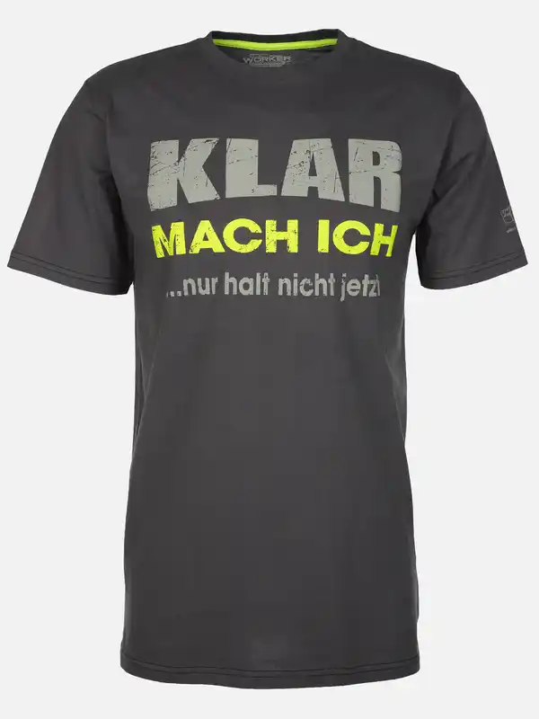 Bild 1 von Herren T-Shirt mit lustigen Sprüchen Grau