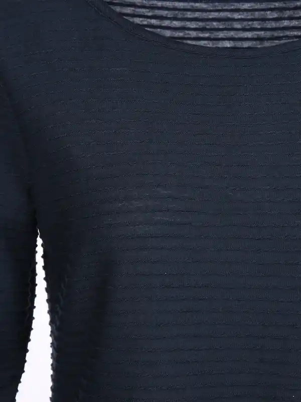 Bild 3 von Damen Struktur Shirt mit 3/4 Arm Blau