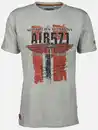 Bild 1 von Herren T-Shirt mit Print in Used Optik Grau