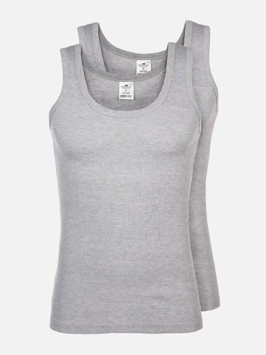 Bild 1 von Herren Bio Unterhemd im 2er Pack Grau