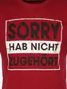 Bild 3 von Herren Shirt mit Spruch Rot