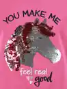 Bild 3 von Mädchen Langarmsshirt mit Paillettenmotiv Einhorn Pink