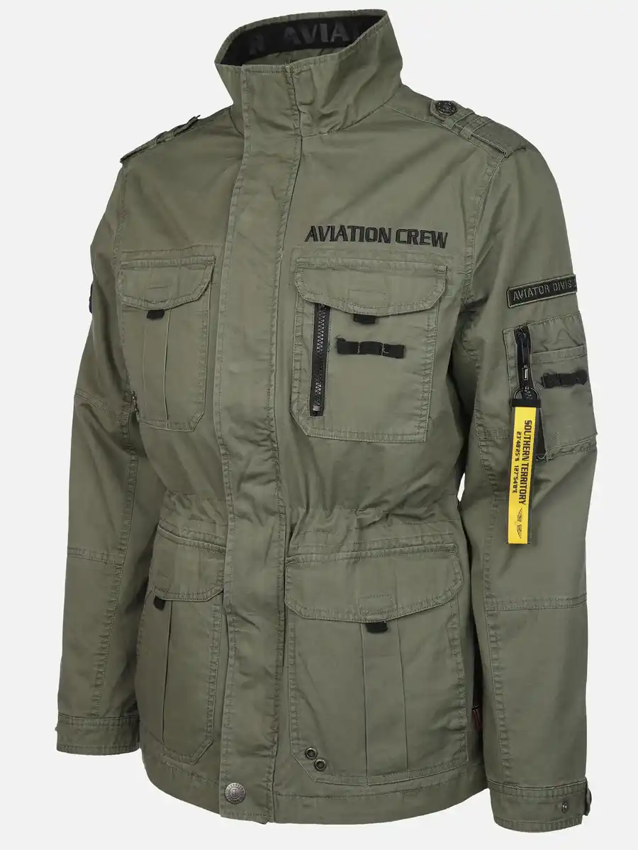 Bild 3 von Herren Fieldjacket mit vielen Taschen Oliv