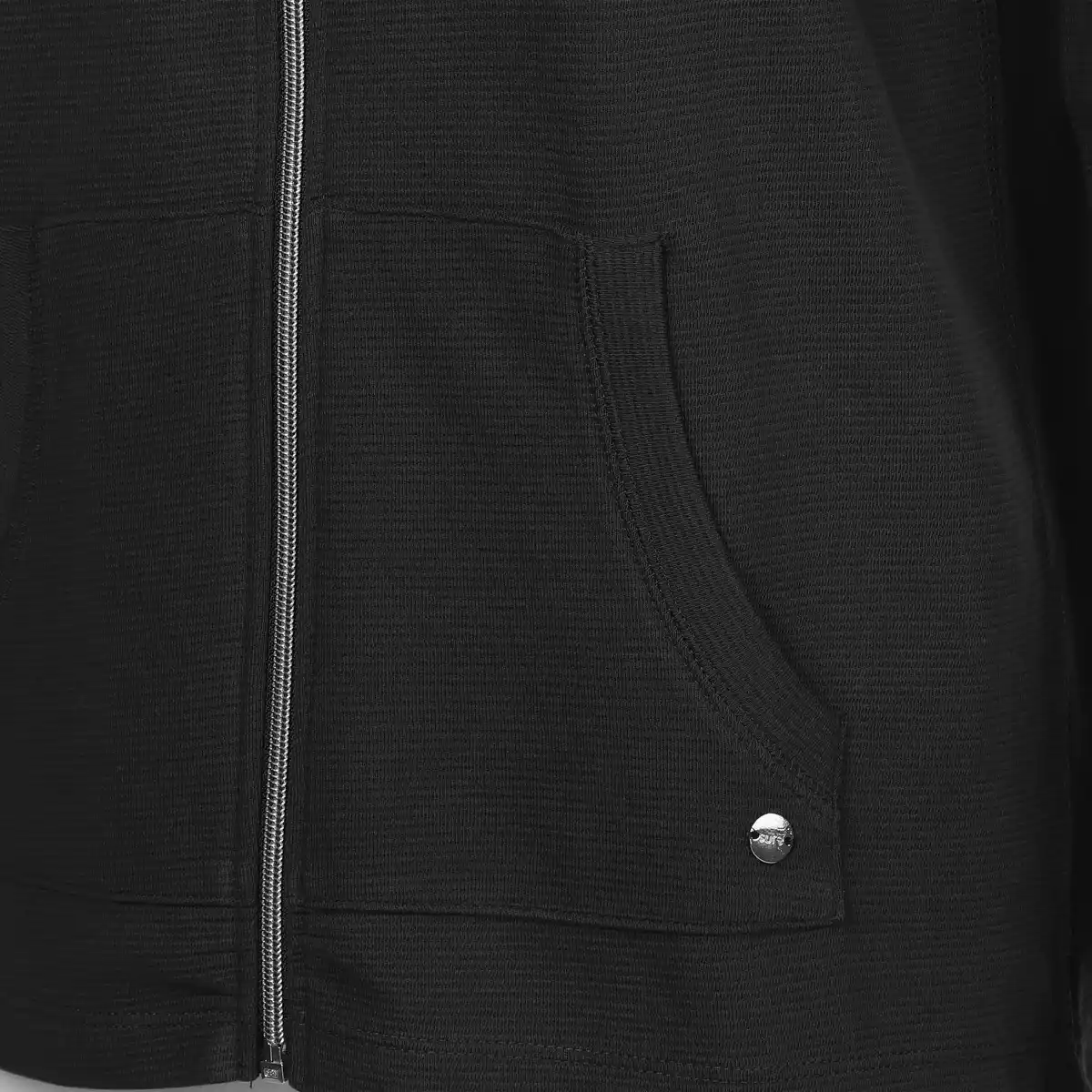 Bild 3 von Damen Sweatjacke mit Kapuze Schwarz