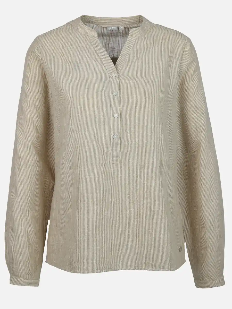 Bild 1 von Damen Bluse mit feinen Streifen Oliv