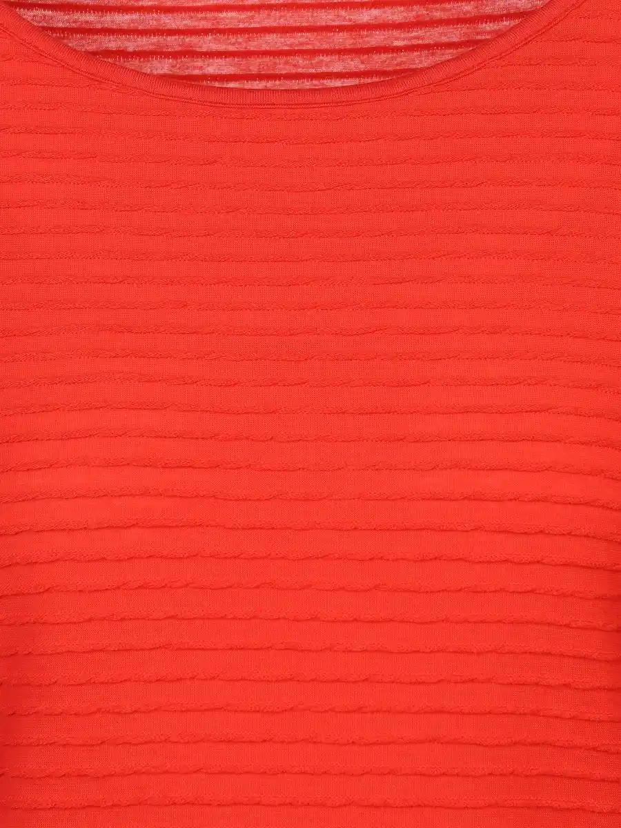 Bild 3 von Damen Strukturshirt mit 3/4 Arm Rot