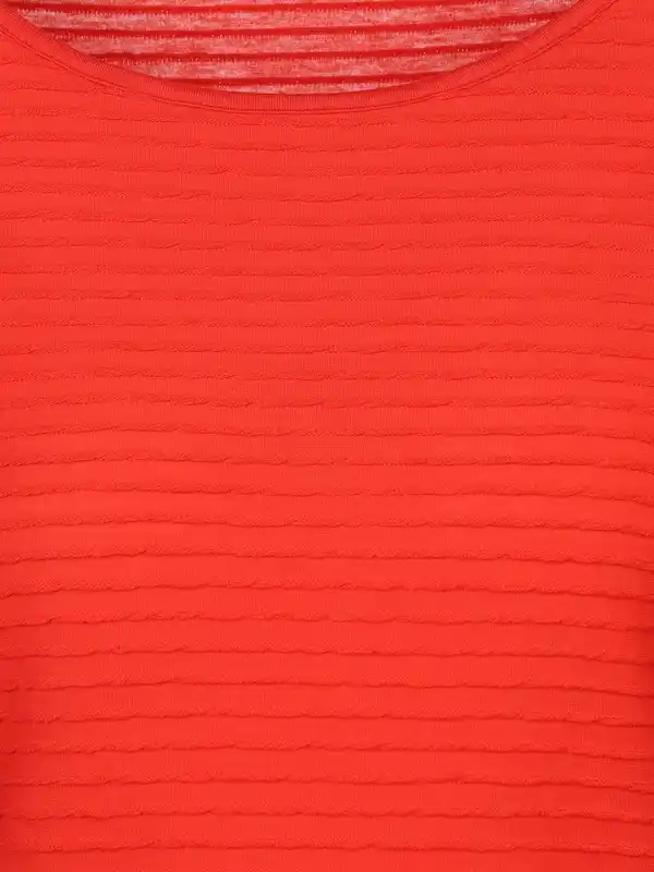 Bild 3 von Damen Strukturshirt mit 3/4 Arm Rot