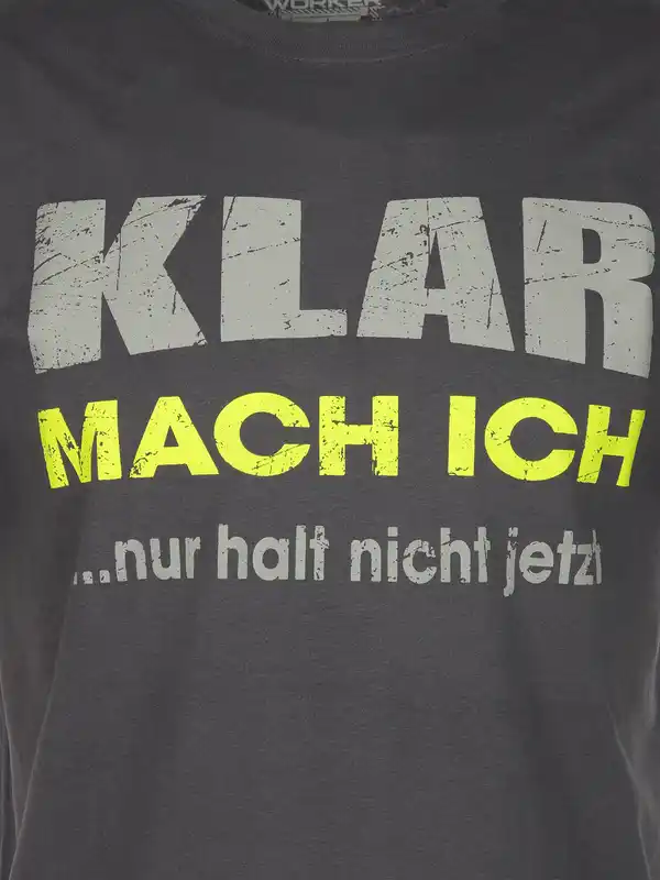 Bild 3 von Herren T-Shirt mit lustigen Sprüchen Grau