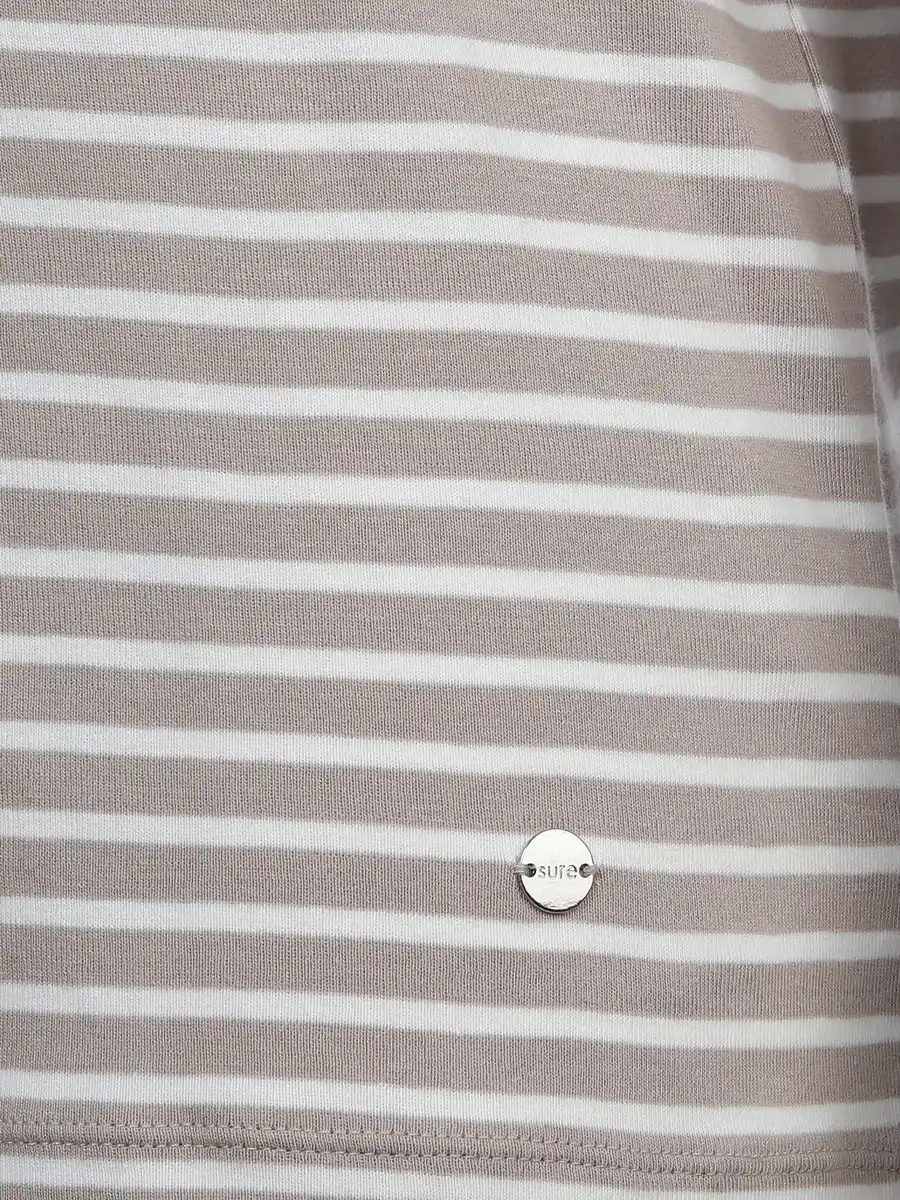 Bild 3 von Damen Streifenshirt mit 3/4 Arm Beige