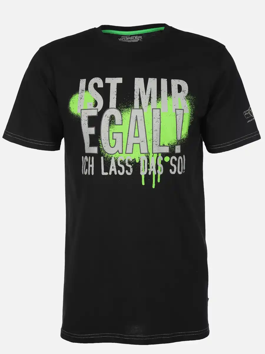 Bild 1 von Herren T-Shirt mit lustigen Sprüchen Schwarz