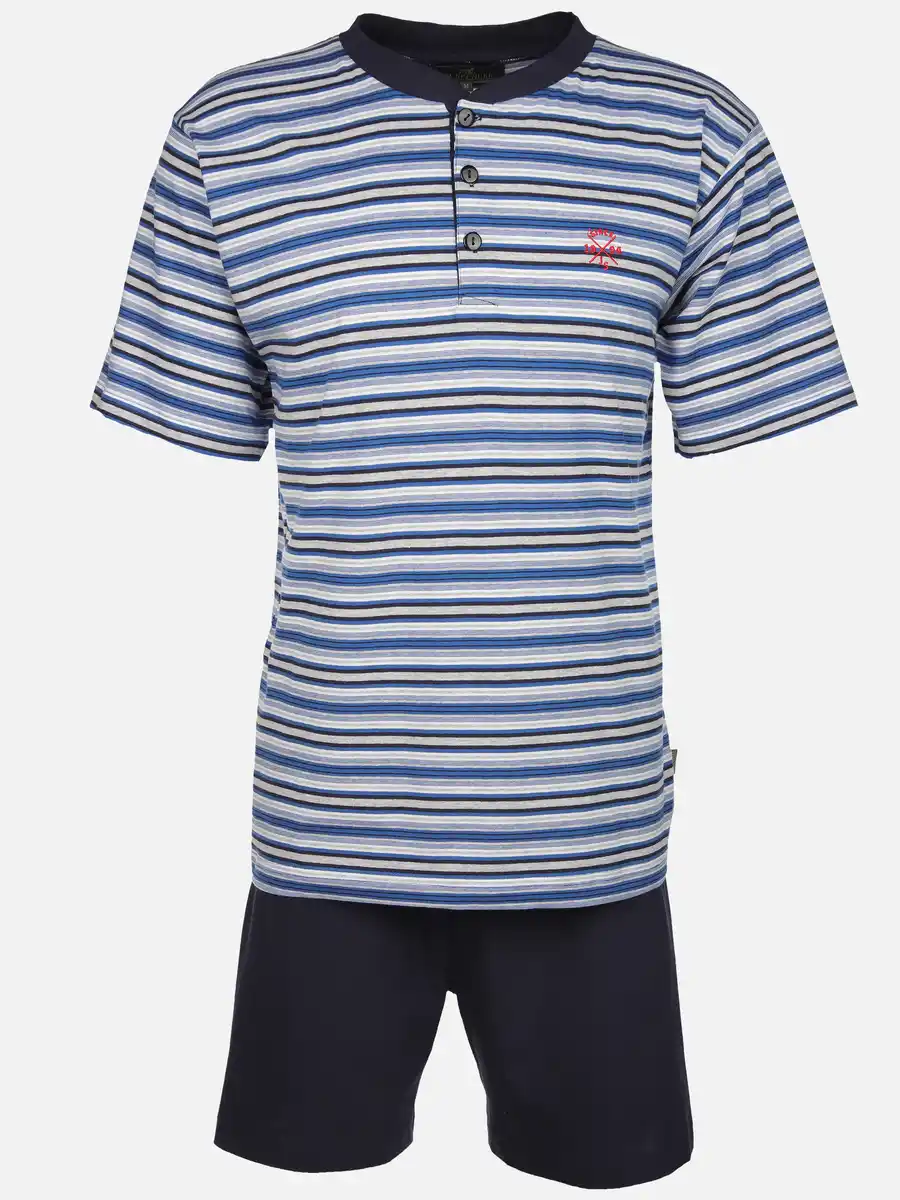 Bild 1 von Herren Pyjama kurz Blau