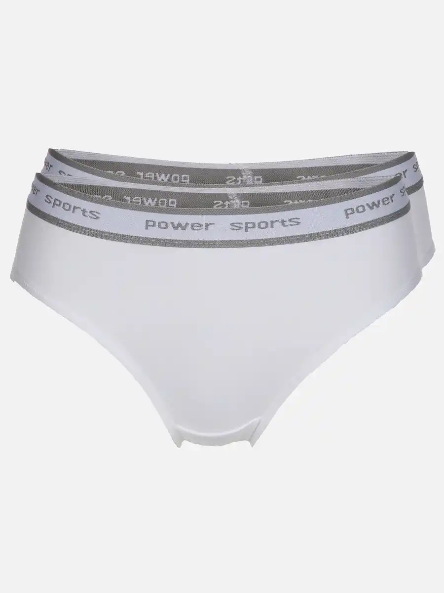 Bild 1 von Damen Slip 2er Pack Powersport Weiß