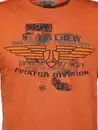 Bild 3 von Herren T-Shirt mit Print in Used Optik Orange