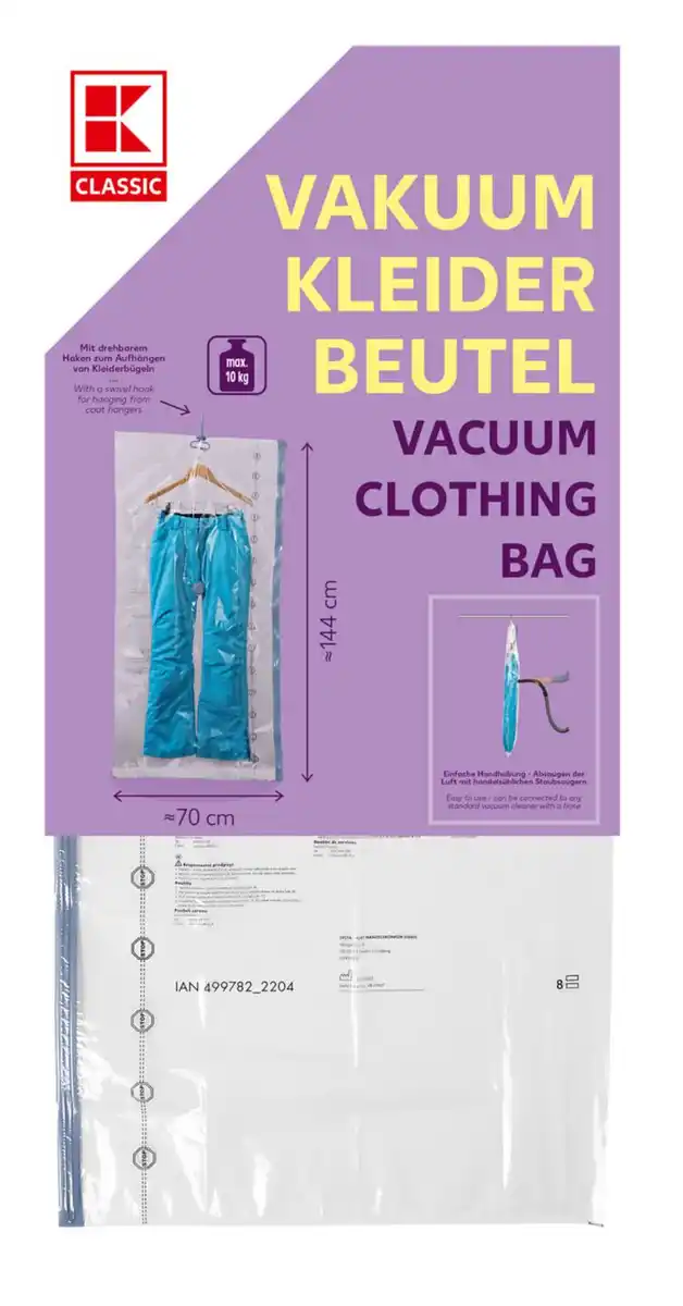 Bild 1 von K-CLASSIC Vakuum-Kleiderbeutel