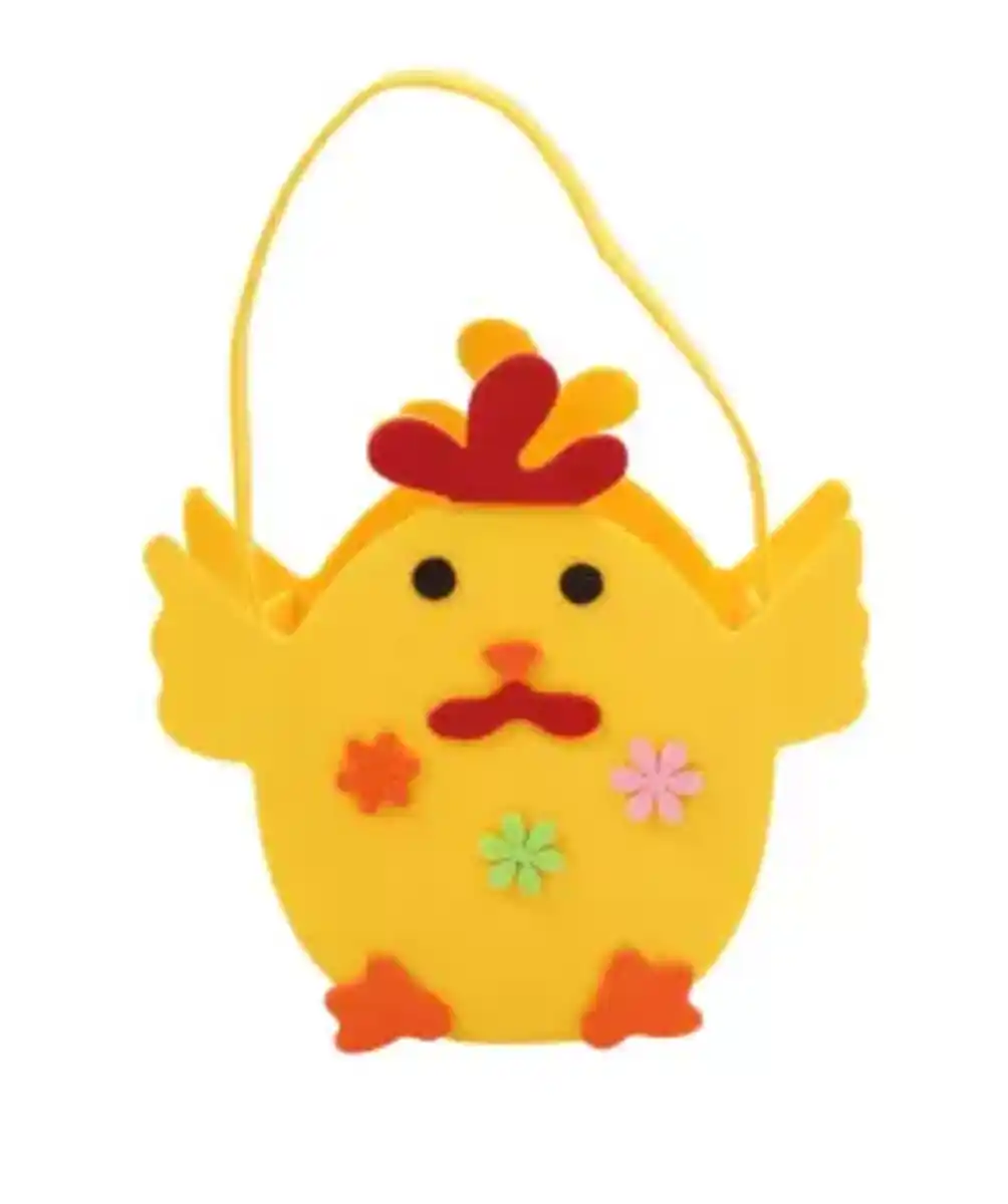 Bild 1 von Filzkorb Ostern, gelb