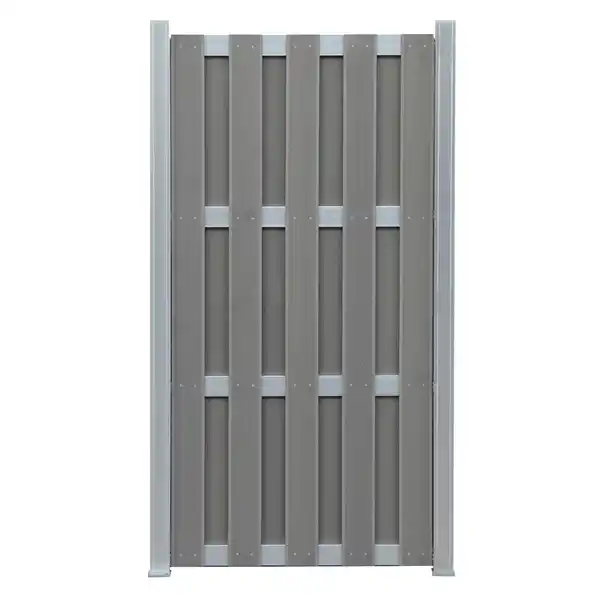 Bild 1 von toom Zaunelement 'Jan' WPC/Aluminium grau 90 x 180 cm