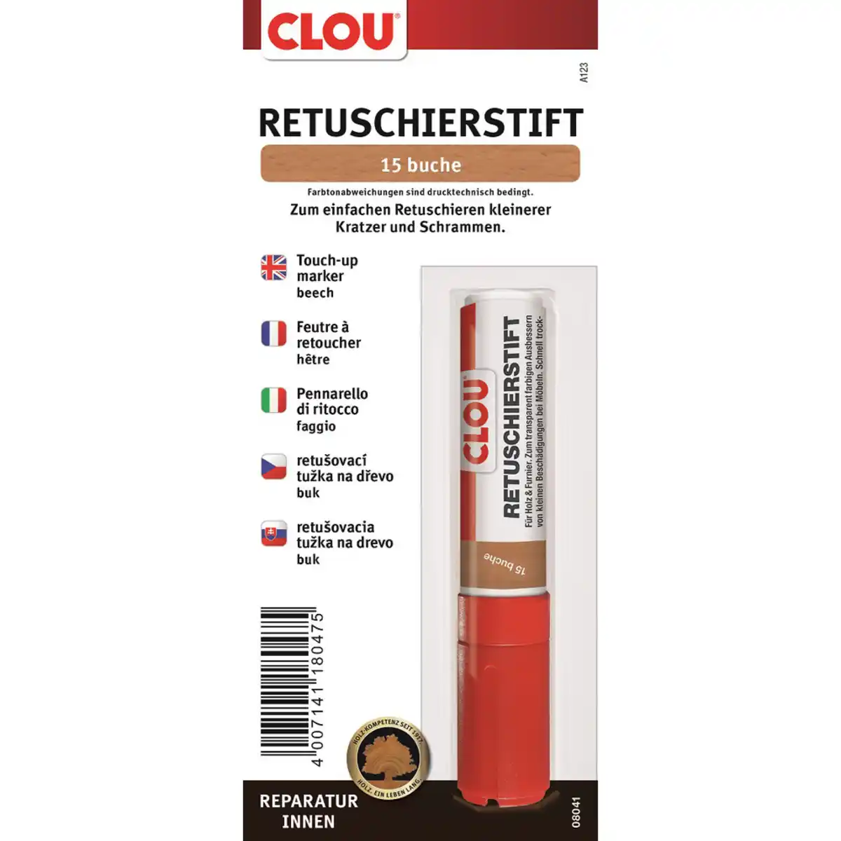 Bild 1 von Clou Retuschierstift Nr. 15 Buche, 1 Stück