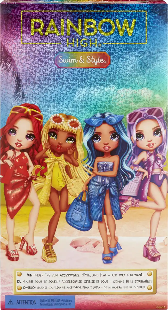 Bild 4 von MGA Rainbow High Swim & Style Fashion Puppe - Skyler (Blue)